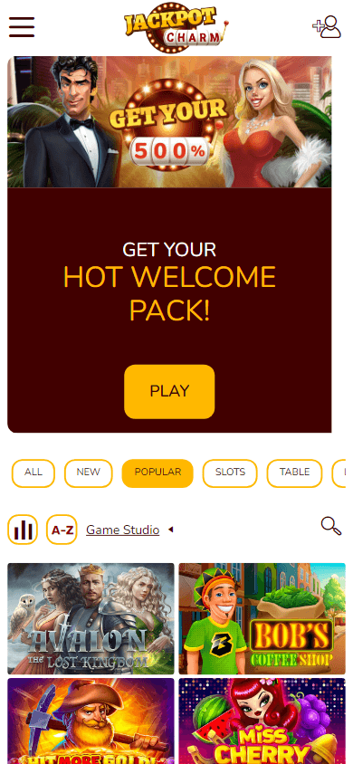 Jackpot Charm Casino Mobile screenshot